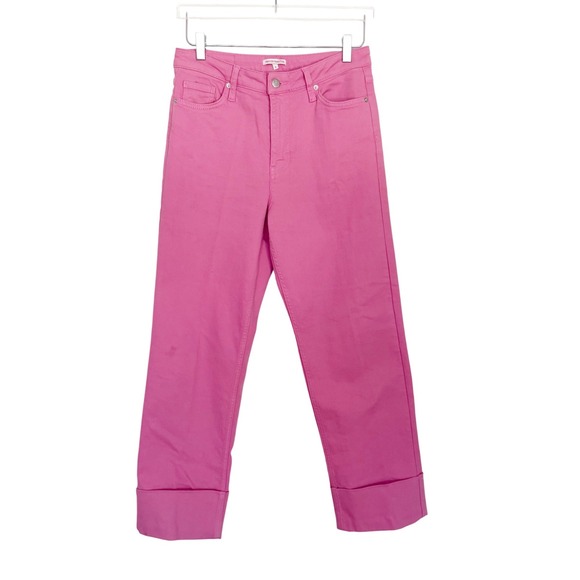 Frances Valentine Smarty Cuffed Jeans Pink Size 6 - Picture 6 of 15